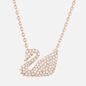 Swarovski Rose Gold Swan Necklace